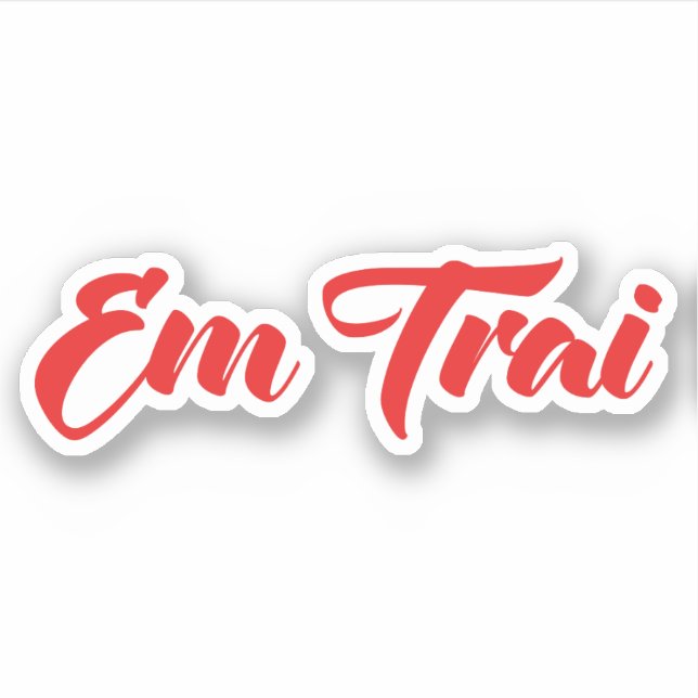 Vietnamese (Young) Brother - Em Trai ~ Tiếng Việt Sticker (Front)