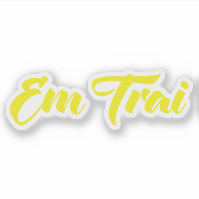 Vietnamese (Young) Brother - Em Trai ~ Tiếng Việt Sticker (Front)