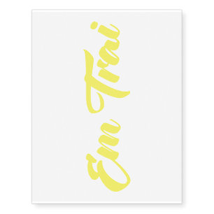 Vietnamese (Young) Brother - Em Trai ~ Tiếng Việt Temporary Tattoos