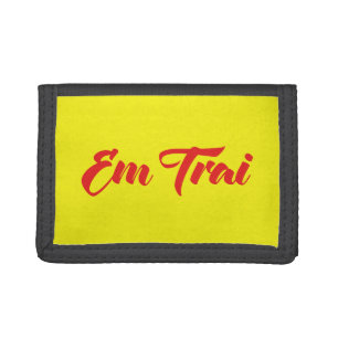 Vietnamese (Young) Brother - Em Trai ~ Tiếng Việt Tri-fold Wallet