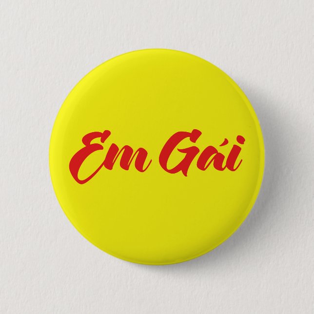 Vietnamese (Young) Sister - Em Gái ~ Tiếng Việt Button (Front)