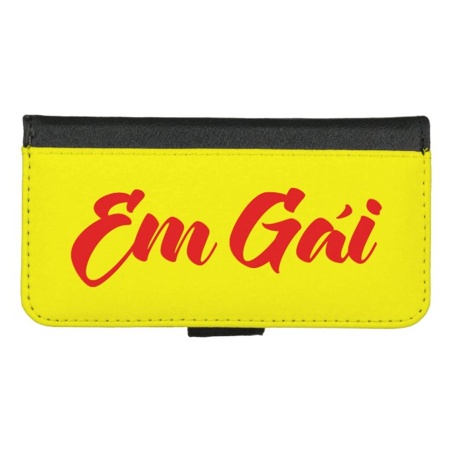 Vietnamese (Young) Sister - Em Gái ~ Tiếng Việt iPhone Wallet Case (Front (Horizontal))