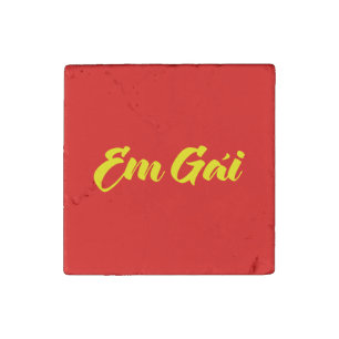Vietnamese (Young) Sister - Em Gái ~ Tiếng Việt Stone Magnet