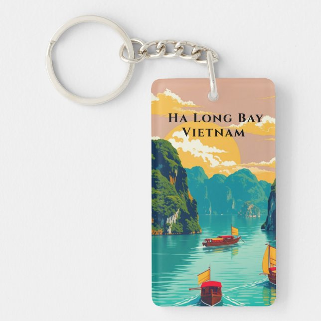 Vietnam's Ha Long Bay Boat Excursion Keychain (Front)