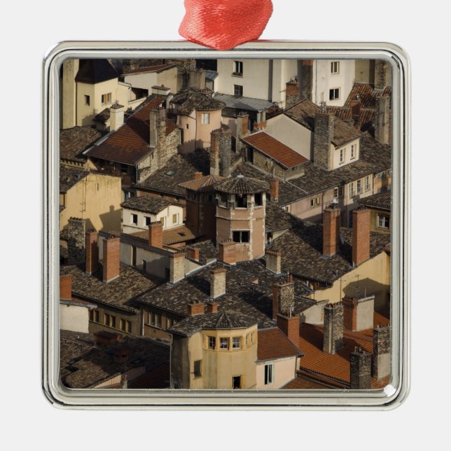 Vieux Lyon Old Lyon), France Metal Ornament (Front)