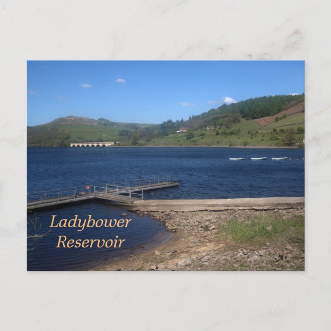 View across Ladybower Reservoir Postcard (Front)