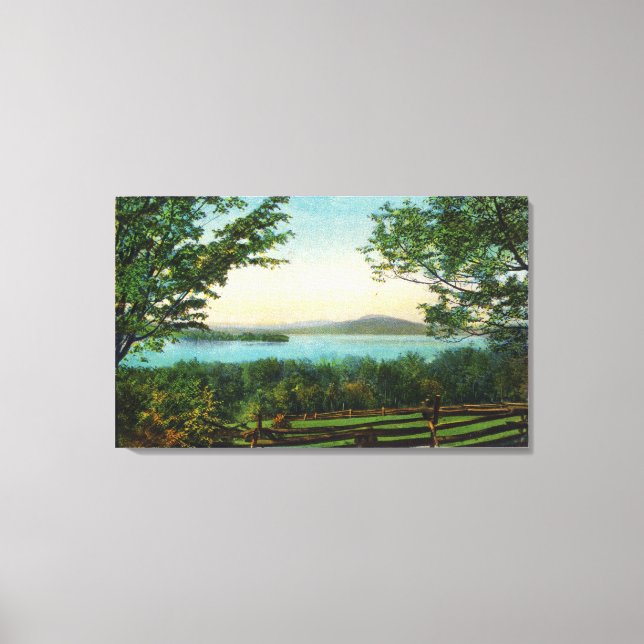 View Across Rangeley Lake Canvas Print (Front)