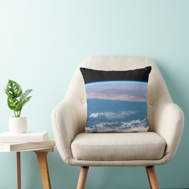 View Across The Southwest Coast Of Africa. Throw Pillow (Chair)