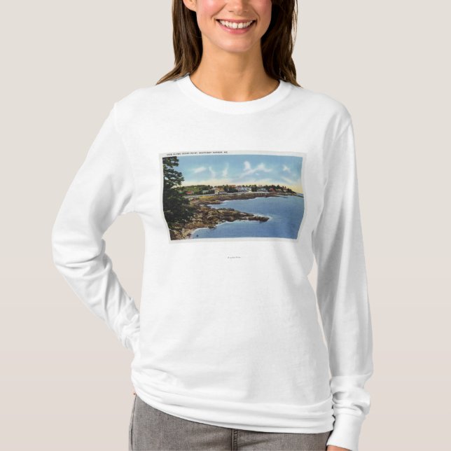View Along Ocean Point, Homes by the Sea T-Shirt (Front)