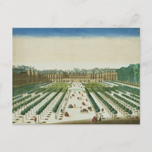 View and Perspective of the Palais Royal from the Postcard