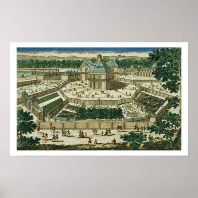 View and Perspective of the Salon de la Menagerie Poster (Front)