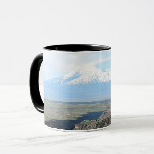 View at mountain Ararat from Armenian side Mug