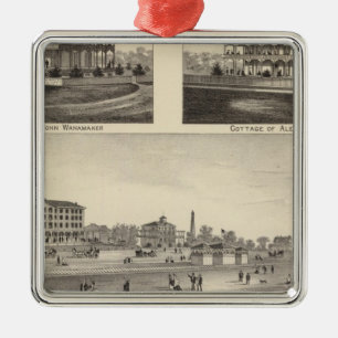 View at Sea Grove, Cape May Point Metal Ornament