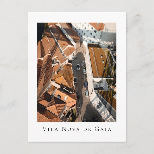 View at Vila Nova de Gaia streets Postcard (Front)