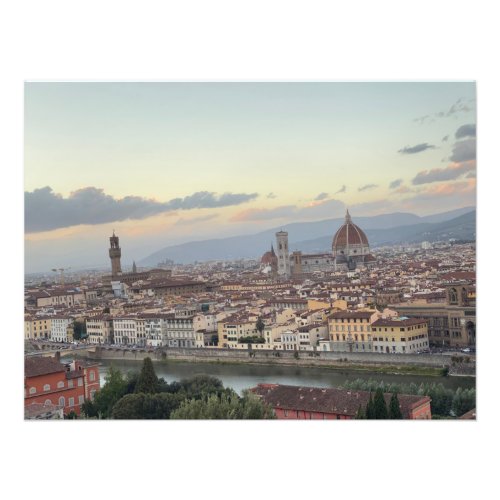 View fro Piazza Michaelangelo in Florence Italy Photo Print