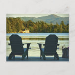 View from Adirondack Chairs in the Adirondacks, NY Postcard