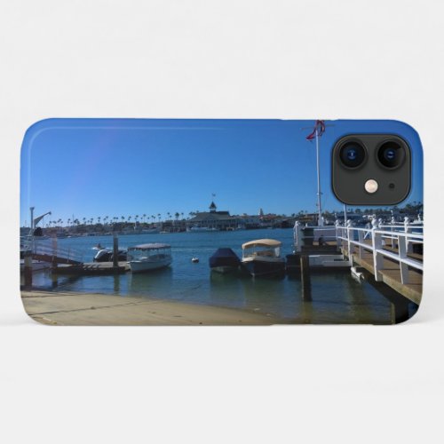 View from Balboa Island Newport Beach California iPhone 11 Case