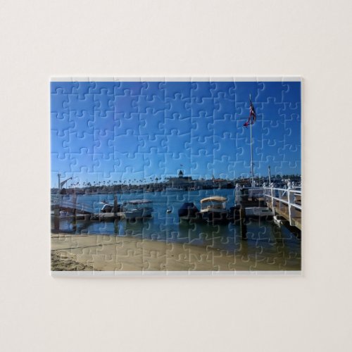 View from Balboa Island Newport Beach California Jigsaw Puzzle