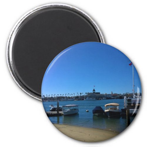 View from Balboa Island Newport Beach California Magnet