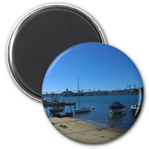 View from Balboa Island Newport Beach California Magnet