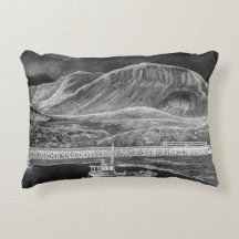 View from Barmouth towards Cader Idris  pillow