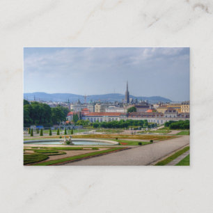 View From Belvedere Over Vienna Austria Business Card