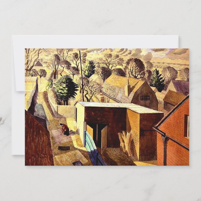 View from Brick House, Great Bardfield, Card (Front)