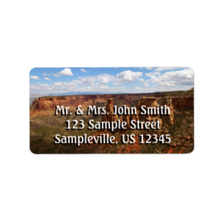 View from Canyon Rim Trail at Colorado Monument Label
