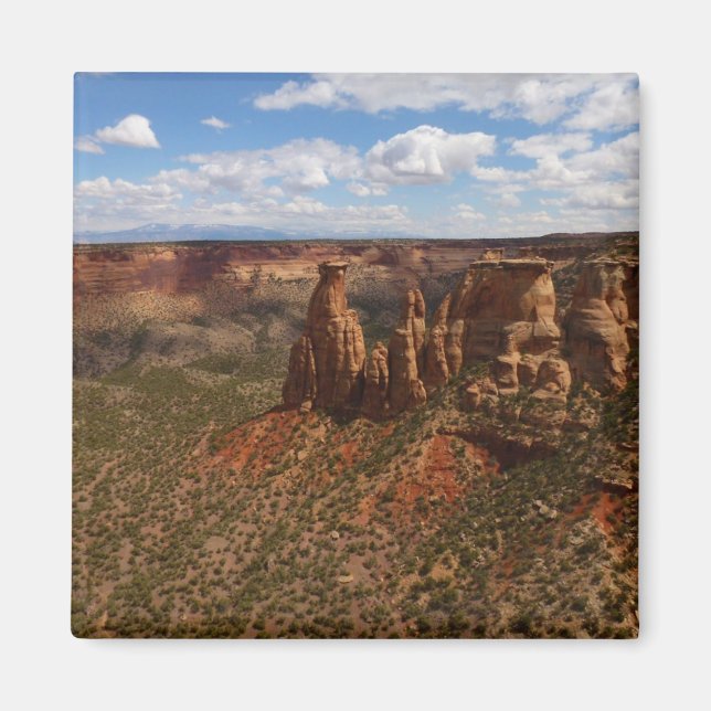 View from Canyon Rim Trail at Colorado Monument Magnet (Front)