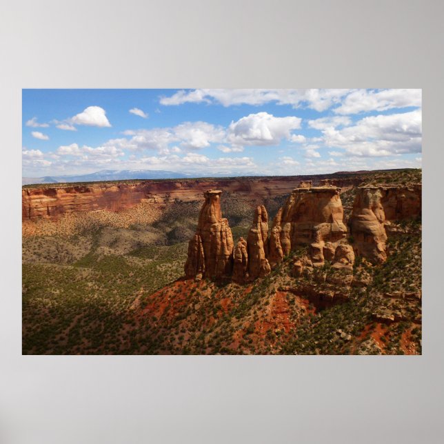 View from Canyon Rim Trail at Colorado Monument Poster (Front)