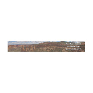 View from Canyon Rim Trail at Colorado Monument Wrap Around Label