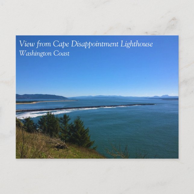 View from Cape Disappointment Lighthouse, WA Postcard (Front)