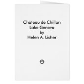 View from Chateau de Chillon Cards (Back)