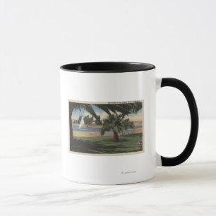 View from Collins Island, Sailboat on Water Mug