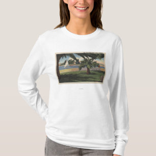 View from Collins Island, Sailboat on Water T-Shirt