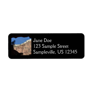 View from Devil's Staircase at Zion National Park Label