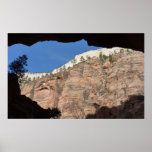 View from Devil's Staircase at Zion National Park Poster