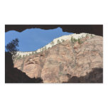 View from Devil's Staircase at Zion National Park Rectangular Sticker