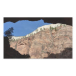 View from Devil's Staircase at Zion National Park Rectangular Sticker