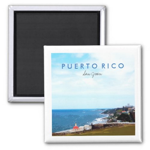 View from El Morro San Juan Puerto Rico Magnet