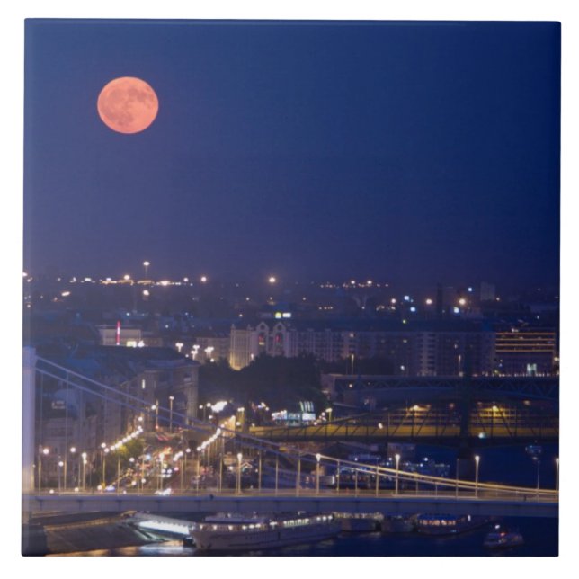 View from Fishermens Bastion next to Matyas Ceramic Tile (Front)