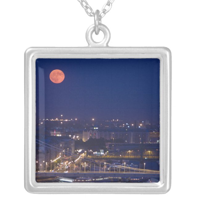 View from Fishermens Bastion next to Matyas Silver Plated Necklace (Front)