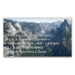 View from Glacier Point in Yosemite National Park Business Card Magnet