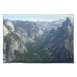 View from Glacier Point in Yosemite National Park Cloth Placemat