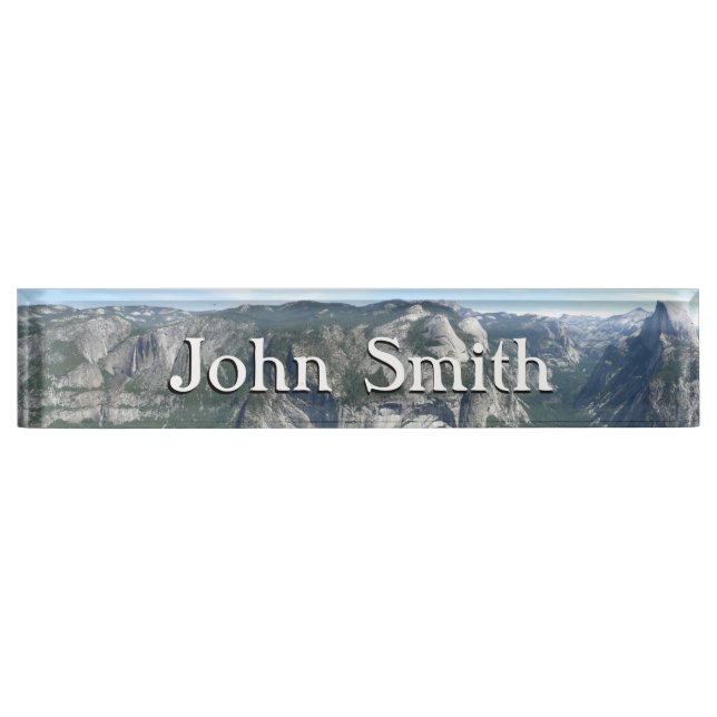 View from Glacier Point in Yosemite National Park Desk Name Plate (Front)