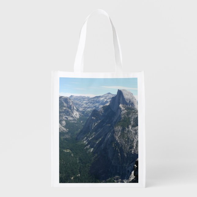 View from Glacier Point in Yosemite National Park Grocery Bag (Front)