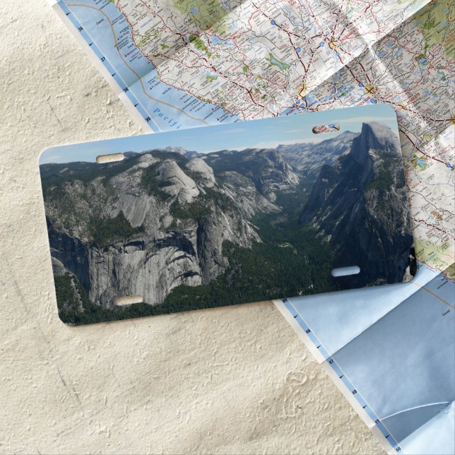 View from Glacier Point in Yosemite National Park License Plate (In Situ)