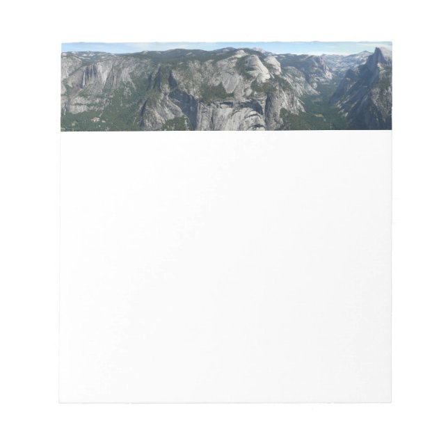 View from Glacier Point in Yosemite National Park Notepad (Front)