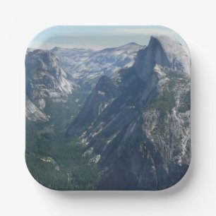 View from Glacier Point in Yosemite National Park Paper Plates