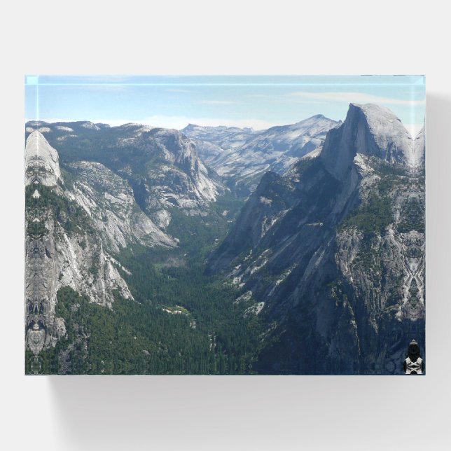 View from Glacier Point in Yosemite National Park Paperweight (Front)